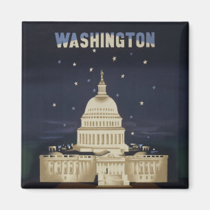 Vintage Travel Poster For American Airlines Magnet