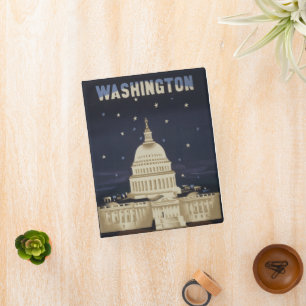 Vintage Travel Poster For American Airlines Mini Binder