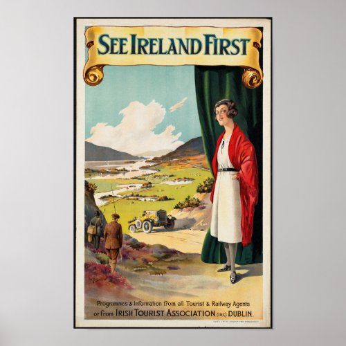 Vintage Travel Poster for Ireland