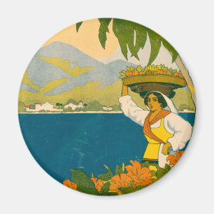 Vintage Travel Poster For Jamaica Magnet