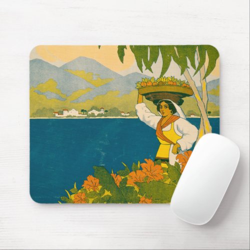 Vintage Travel Poster For Jamaica Mouse Pad