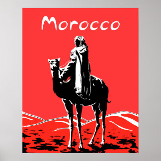 Vintage travel poster for Morocco