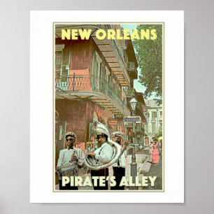 vintage travel poster for new orleans
