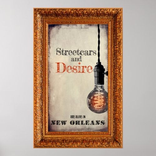 Vintage travel poster for New Orleans