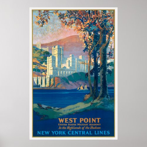 Vintage Travel Poster For New York Central Lines