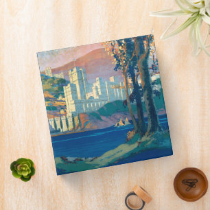 Vintage Travel Poster For New York Central Lines 3 Ring Binder