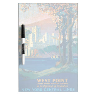 Vintage Travel Poster For New York Central Lines Dry Erase Board