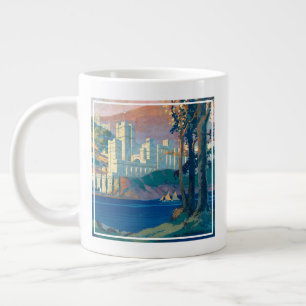 Vintage Travel Poster For New York Central Lines Giant Coffee Mug
