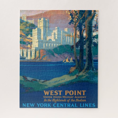 Vintage Travel Poster For New York Central Lines Jigsaw Puzzle