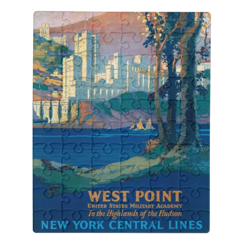 Vintage Travel Poster For New York Central Lines Jigsaw Puzzle