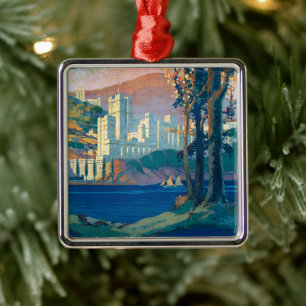 Vintage Travel Poster For New York Central Lines Metal Ornament