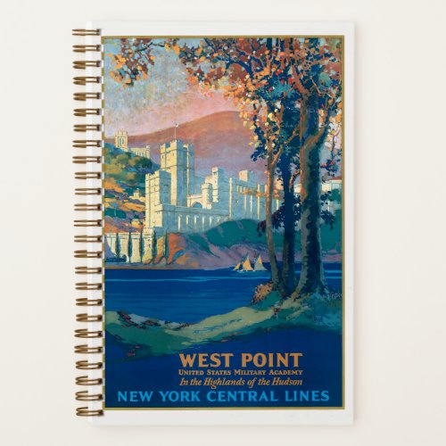 Vintage Travel Poster For New York Central Lines Notebook