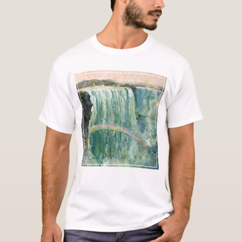 Vintage Travel Poster For Niagara Falls T_Shirt