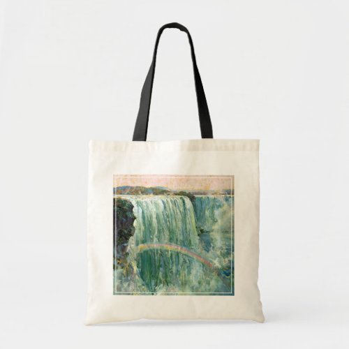 Vintage Travel Poster For Niagara Falls Tote Bag