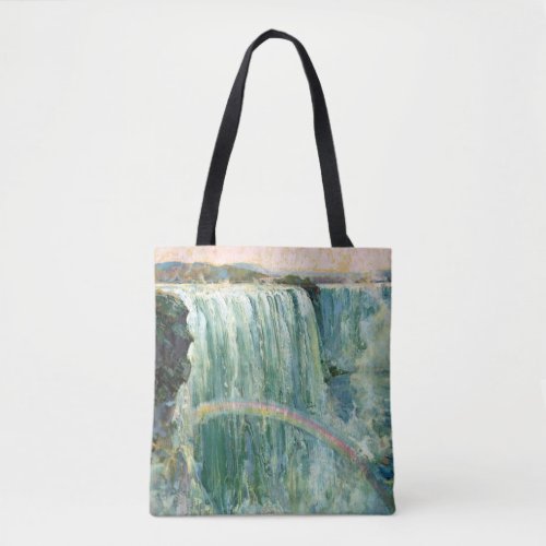 Vintage Travel Poster For Niagara Falls Tote Bag