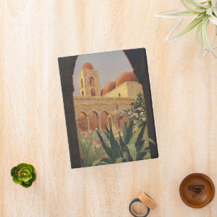 Vintage Travel Poster For Palermo, Italy. Mini Binder