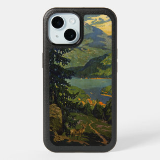 Vintage Travel Poster For The Adirondack Mountains iPhone 15 Case
