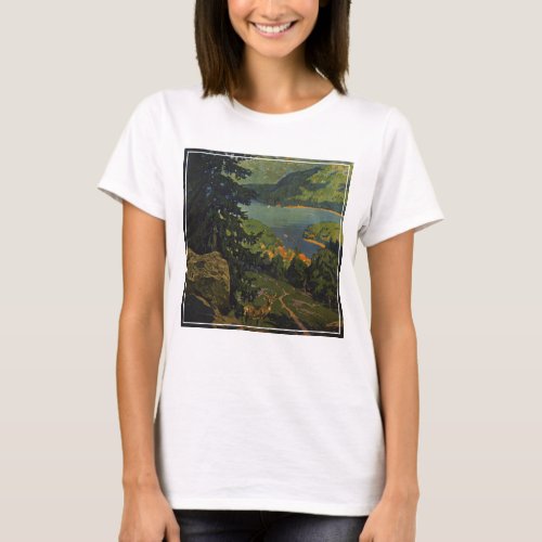 Vintage Travel Poster For The Adirondack Mountains T_Shirt