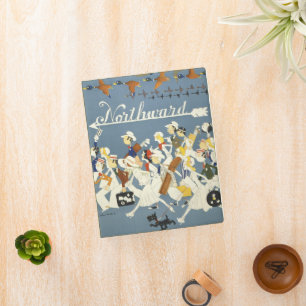 Vintage Travel Poster For The New Haven R.R. Mini Binder