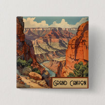 Vintage Travel Poster Grand Canyon Colorado River