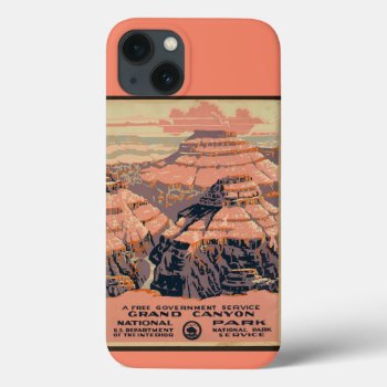 Vintage Travel Poster Grand Canyon Southwest   Iphone 13 Case by annpowellart at Zazzle