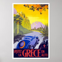 Vintage Travel Poster Greece