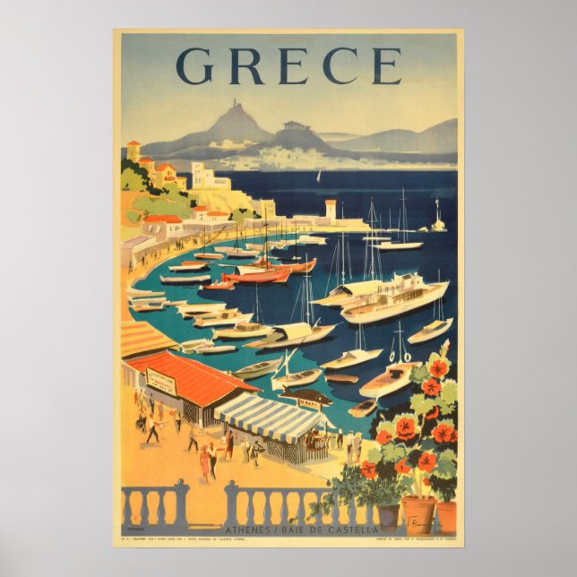 Vintage Travel Poster - Greece (Front)
