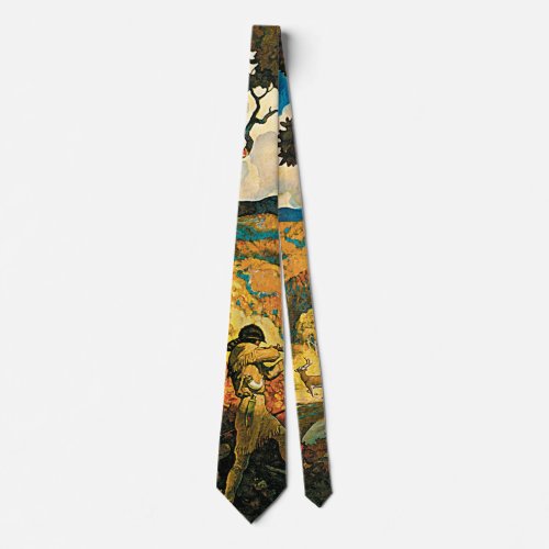 Vintage Travel Poster In Old Kentucky NC Wyeth Neck Tie