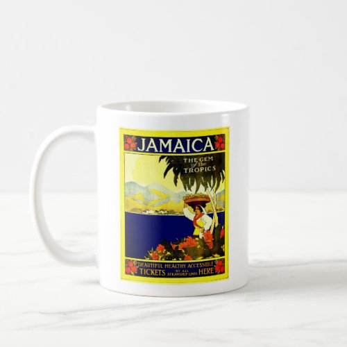 Vintage Travel Poster Jamaica Coffee Mug