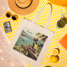 Vintage Travel Poster Jamaican woman