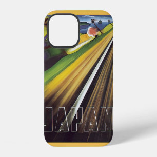 Vintage Travel Poster Japan, Japanese Train Rail iPhone 12 Case