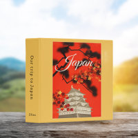 Vintage Travel Poster Japan Scrapbook Photo Album