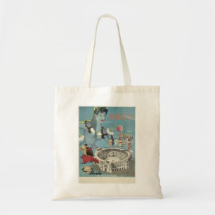 Vintage Travel Poster Madrid Spain Tote Bag
