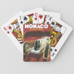 Vintage Travel Poster, Monaco Grand Prix Auto Race Playing Cards at Zazzle