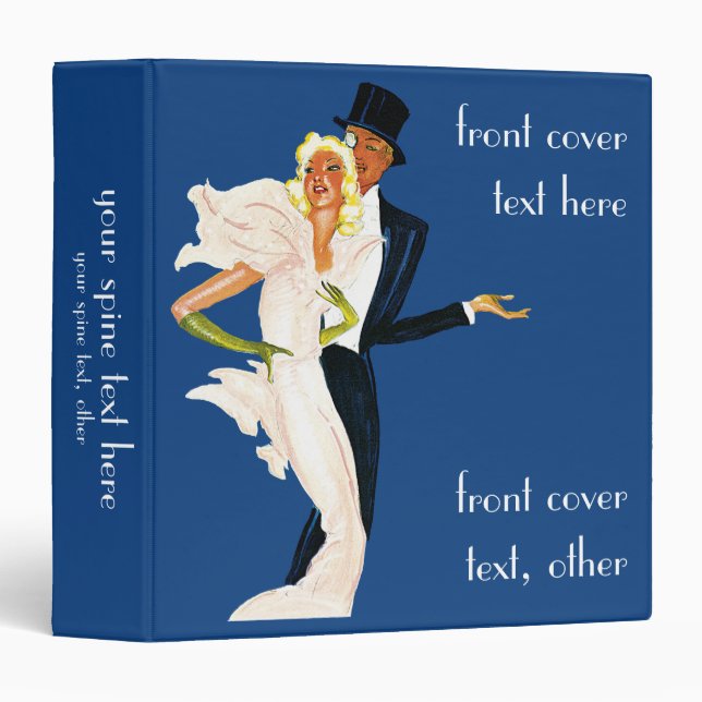 Vintage Travel Poster, Monte Carlo 3 Ring Binder (Front/Spine)