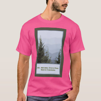 Vintage Travel Poster Mt Mitchell North Carolina B T-Shirt