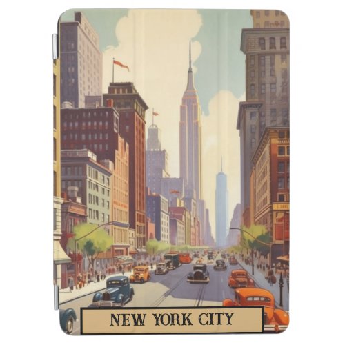 Vintage Travel Poster New York City iPad Air Cover