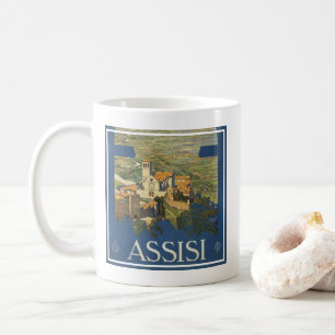 Vintage Travel Poster Of Assisi, Italy Coffee Mug