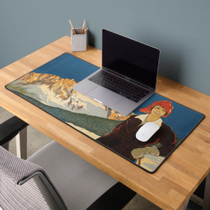 Vintage Travel Poster Of Cortina D'ampezzo, Italy Desk Mat