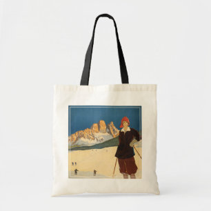 Vintage Travel Poster Of Cortina D'ampezzo, Italy Tote Bag