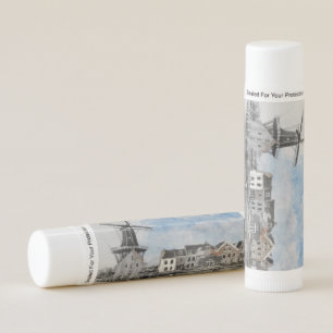 Vintage Travel Poster of Netherlands and mill Lip Balm