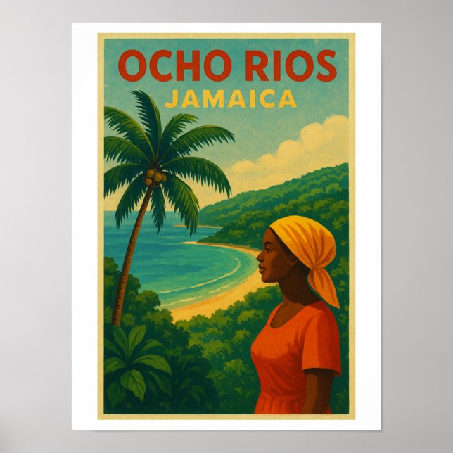 Vintage Travel Poster of Ocho Rios - Jamaica (Front)
