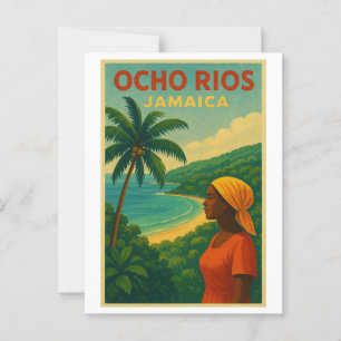 Vintage Travel Poster of Ocho Rios - Jamaica Postcard