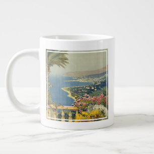 Vintage Travel Poster Of San Remo From A Terrace Giant Coffee Mug