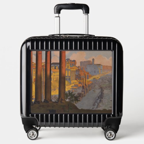 Vintage Travel Poster Of The Roman Forum At Dawn Luggage