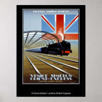 Vintage Travel Poster Orient Express