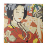 Vintage Travel Poster Osaka Japan Ceramic Tile at Zazzle
