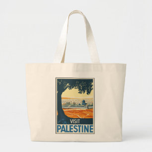 Vintage-Travel-Poster-Palestine Jumbo Tote Bag