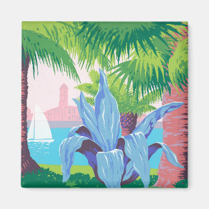 Vintage Travel Poster Promoting Puerto Rico 2 Magnet