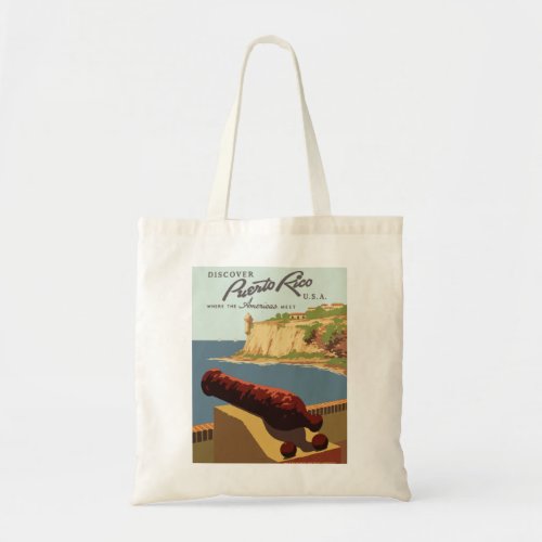 Vintage_Travel_Poster_Puerto Rico Tote Bag